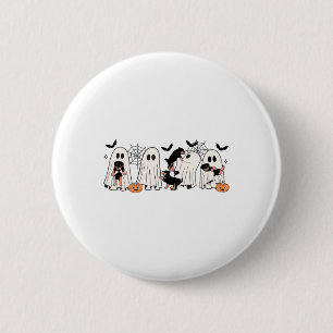 Badge Rond 5 Cm Chiens Fantômes Amoureux de les chiens Hommes Femm