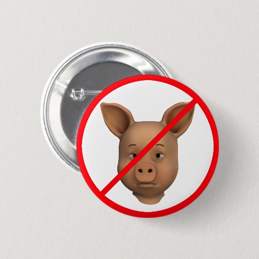 Badge Rond 5 Cm Chiens interdits ! (Devant & derrière)