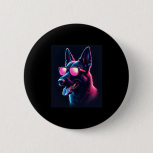 Badge Rond 5 Cm Chiens Malinois belges T-shirt Malinois