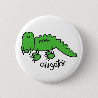 Badge Rond 5 Cm Chiffre bouton de bâton d'alligator