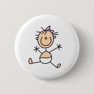Badge Rond 5 Cm Chiffre bouton de bâton de bébé
