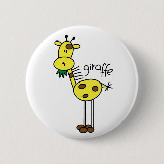 Badge Rond 5 Cm Chiffre bouton de bâton de girafe