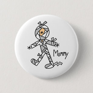 Badge Rond 5 Cm Chiffre bouton de bâton de maman de Halloween