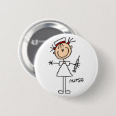 Badge Rond 5 Cm Chiffre bouton de bâton d'infirmière (Devant & derrière)