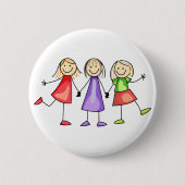 Badge Rond 5 Cm Chiffre d'attelage enfants (Devant)