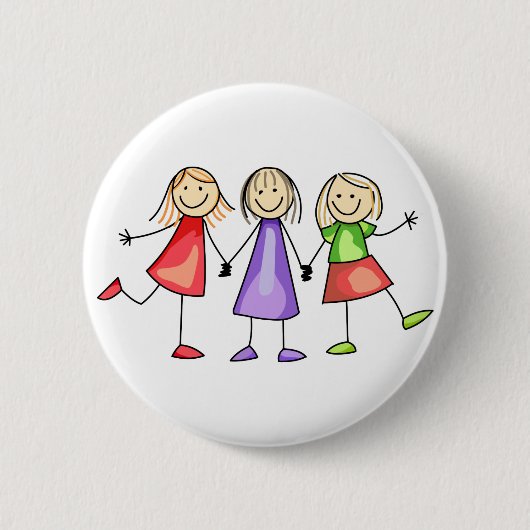 Badge Rond 5 Cm Chiffre d'attelage enfants (Devant)
