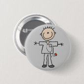 Badge Rond 5 Cm Chiffre masculin T-shirts et cadeaux de bâton (Devant & derrière)