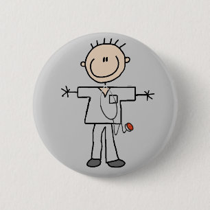 Badge Rond 5 Cm Chiffre masculin T-shirts et cadeaux de bâton