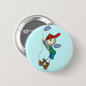 Badge Rond 5 Cm Chiffre T-shirts et cadeaux de bâton d'alpinisme (Devant & derrière)