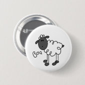 Badge Rond 5 Cm Chiffre T-shirts et cadeaux de bâton de moutons (Devant & derrière)