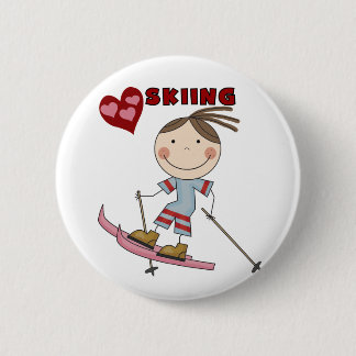 Badge Rond 5 Cm Chiffre T-shirts et cadeaux de bâton de skieur de