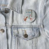 Badge Rond 5 Cm Chiffres de naissance bébé ajouter nom lieu date d (En situation)