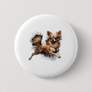 Badge Rond 5 Cm Chihuahua Ballerina Danse de ballet