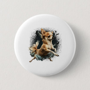 Badge Rond 5 Cm Chihuahua Ballerina Danse de ballet