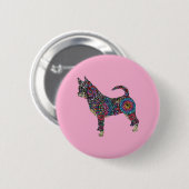 Badge Rond 5 Cm Chihuahua Button (Devant & derrière)