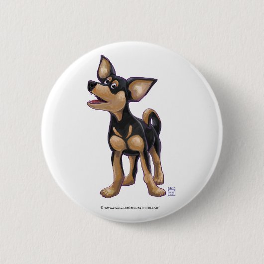 Badge Rond 5 Cm Chihuahua Cadeaux et accessoires (Devant)
