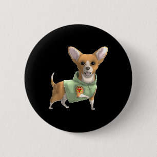 Badge Rond 5 Cm Chihuahua I Love Maman Tattoo Chien Chemise Drôle