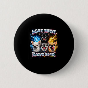 Badge Rond 5 Cm Chihuahua vintage a le chien en garçons filles drô