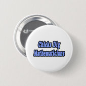 Badge Rond 5 Cm Chiks Creg Mathématiciens (Devant & derrière)