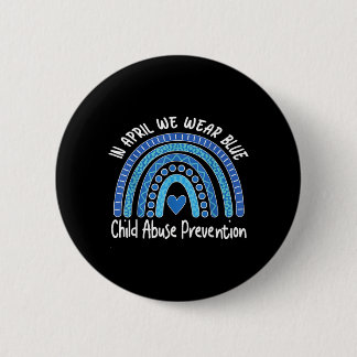 Badge Rond 5 Cm Child Abuse Prevention Awareness Month April