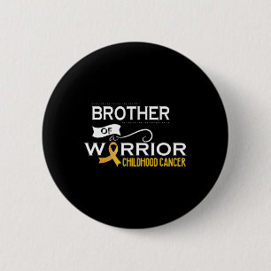 Badge Rond 5 Cm Childhood cancer awareness Brother of a warrior