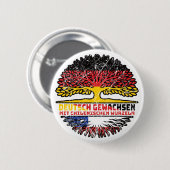 Badge Rond 5 Cm Chili Germany Deutschland Baum Racine (Devant & derrière)