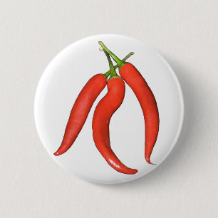 Badge Rond 5 Cm Chilies