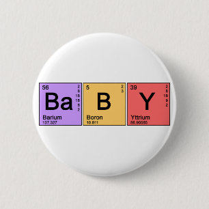 Badge Rond 5 Cm Chimie bébé