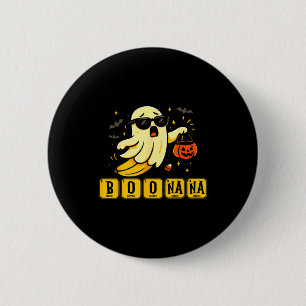 Badge Rond 5 Cm Chimie boonana fantôme de banane mignon halloween