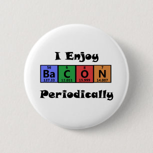 Badge Rond 5 Cm Chimie de la Science de lard de Tableau périodiqu