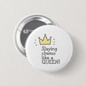 Badge Rond 5 Cm Chimie de pose comme une reine ! Bouton Lutter con (Devant & derrière)