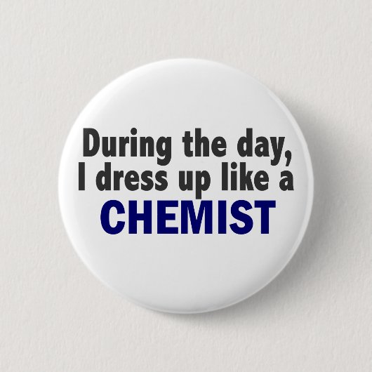 Badge Rond 5 Cm Chimiste au cours de la journée (Devant)