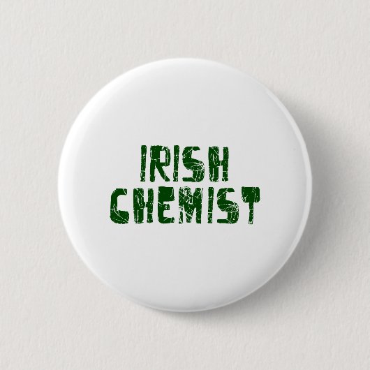 Badge Rond 5 Cm Chimiste irlandais (Devant)