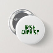 Badge Rond 5 Cm Chimiste irlandais (Devant & derrière)