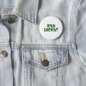 Badge Rond 5 Cm Chimiste irlandais (En situation)