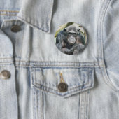 BADGE ROND 5 CM CHIMPANZÉS (En situation)