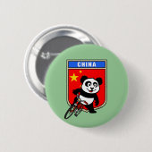 Badge Rond 5 Cm Chine à vélo (Devant & derrière)