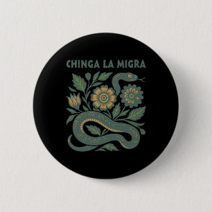 Badge Rond 5 Cm Chinga La Migra Immigration Trump 2025
