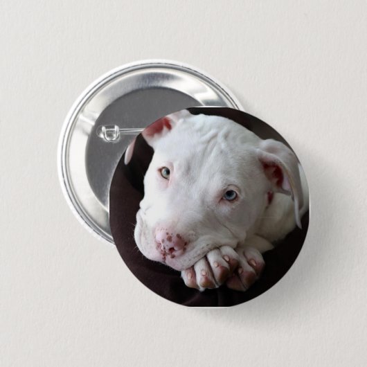 Badge Rond 5 Cm Chiot (Devant & derrière)