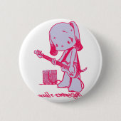 Badge Rond 5 Cm Chiot bas (Devant)