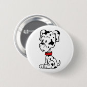 Badge Rond 5 Cm Chiot dalmate (Devant & derrière)