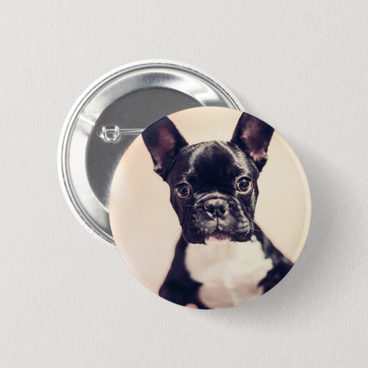 Badge Rond 5 Cm chiot mignon (Devant & derrière)