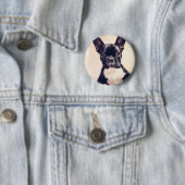 Badge Rond 5 Cm chiot mignon (En situation)