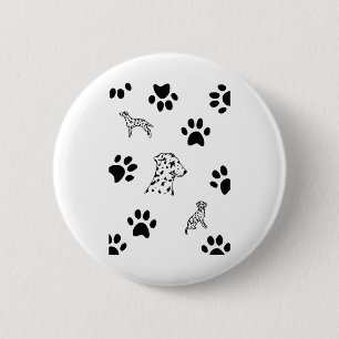 Badge Rond 5 Cm Chiots de Dalmation
