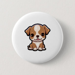 Badge Rond 5 Cm Chiots Pit Bull #6