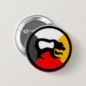 Badge Rond 5 Cm Chippewa Dodem Makwa (Devant & derrière)