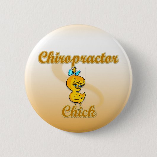 Badge Rond 5 Cm Chiropracteur Chick (Devant)