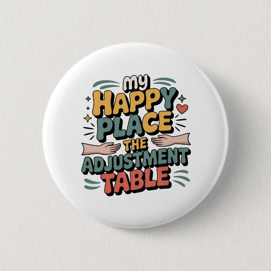 Badge Rond 5 Cm Chiropractic Adjustment Bliss for Back Pain Relief (Devant)