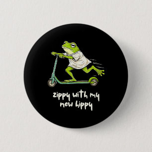 Badge Rond 5 Cm Chirurgie de Remplacement de Hanche Grenouille Zip