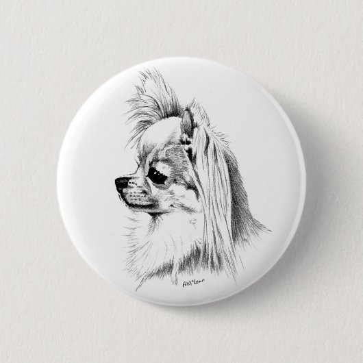 Badge Rond 5 Cm Chiwawa de Longcoat (Devant)